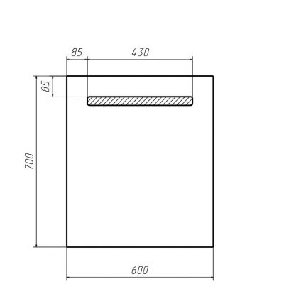 Зеркало Good Light 60 с подсветкой Домино GL7004Z ( 24762 )