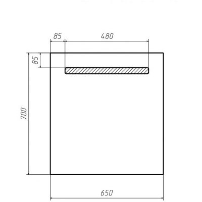 Зеркало Good Light 65 с подсветкой GL7005Z Домино ( 23615 )