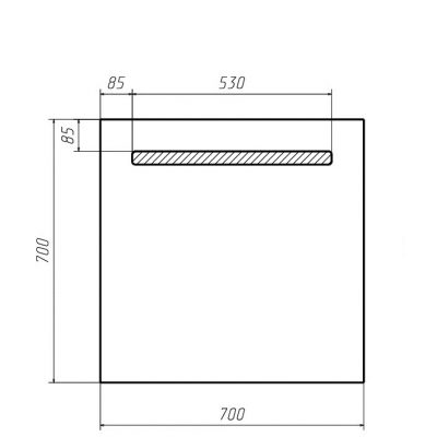 Зеркало Good Light 70 с подсветкой Домино GL7006Z ( 23927 )