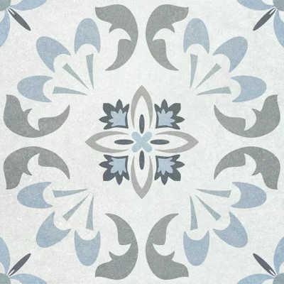 Плитки керамогранитные (группы В l) MAJOLICA GREY DECO 450*450*8 (Серый) арт. 737497 ( 30378 )