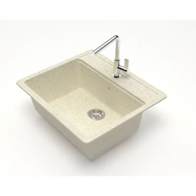 Мойка матовая Модель 9/Q2 (бежевый) 570х505 Карельский камень ( 23970 )