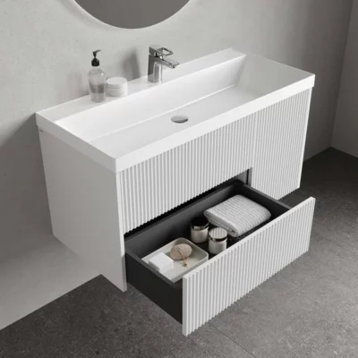 Тумба с умывальником подвесная 100 см белый Билд (Bild) 2.0 IDDIS BIL10W1i95K ( 38159 )